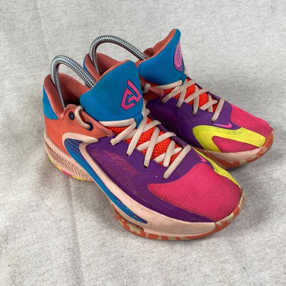 Nike Mens Zoom Freak Running Shoes Size 6 Neon Colorful Sneakers Basketball Gym - Picture 1 of 10